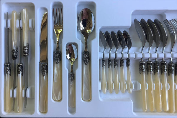 Diner bestekcassette  parelmoer