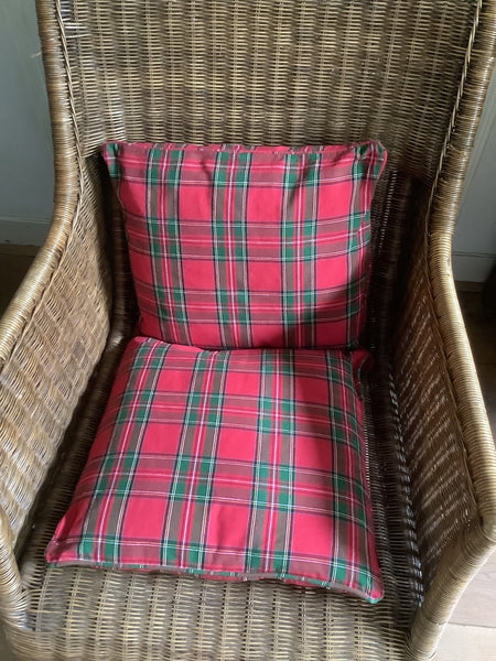 Kussen Red Tartan