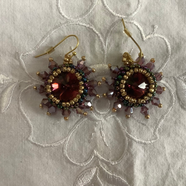 Oorbellen  Burgundy