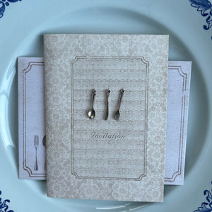 Diner invitatie kaart