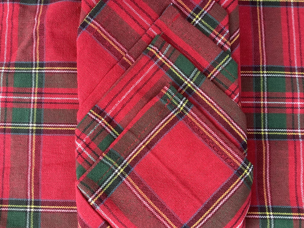 Servetten Tartan Rood(4)