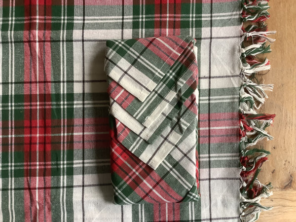 Tafelkleed Tartan white