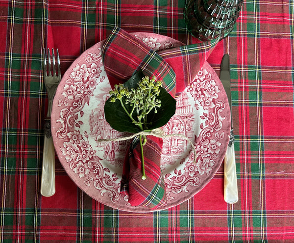 Tafelkleed Tartan red