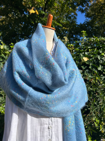 Shawl blauw