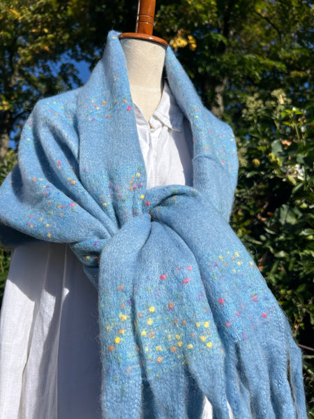 Shawl blauw