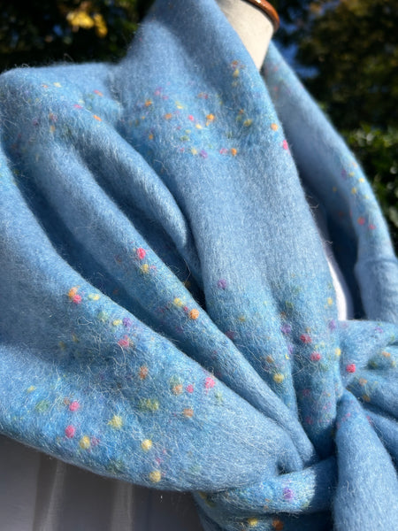 Shawl blauw