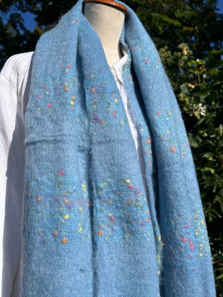 Shawl blauw