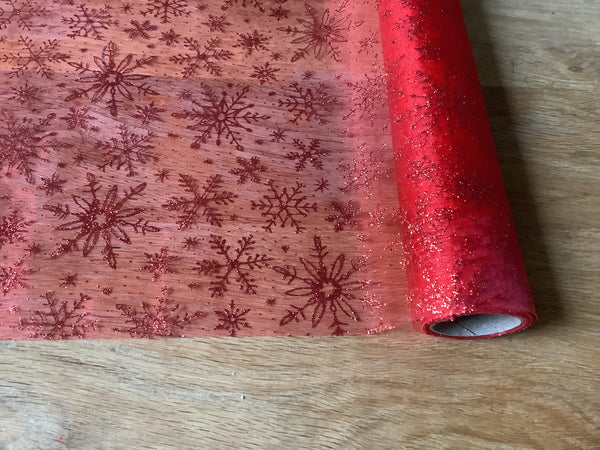 Decoratie voile Ster Rood