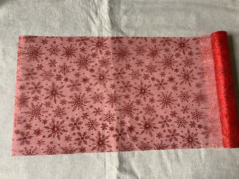 Decoratie voile Ster Rood