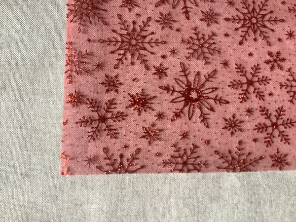 Decoratie voile Ster Rood