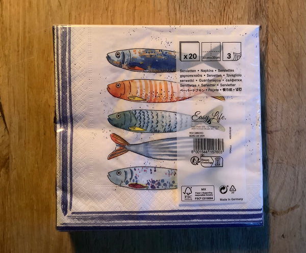 Servetten  lunch Fish