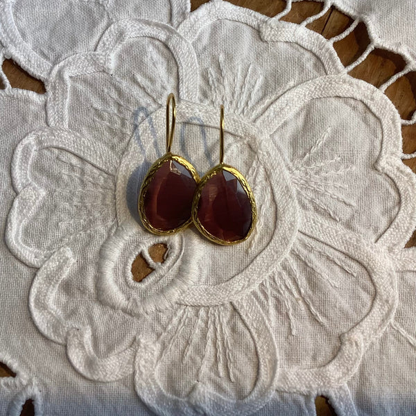 Oorbellen Burgundy (s)