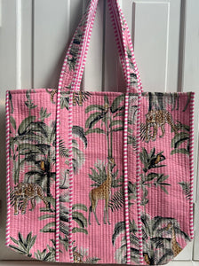 Shopper kantha roze