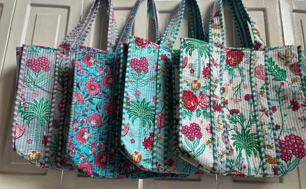 Shopper kantha roze