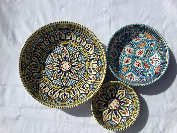 Schaal blauw 20cm