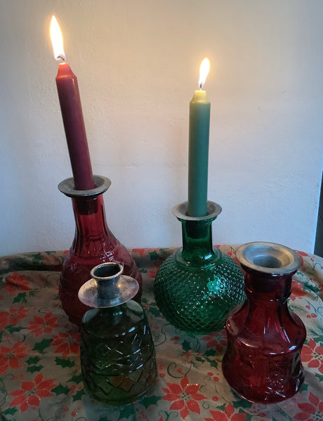Kandelaartje/flesje Rood
