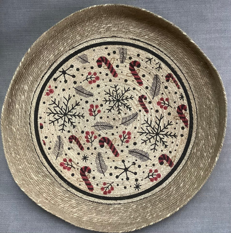 Jute tray kerst