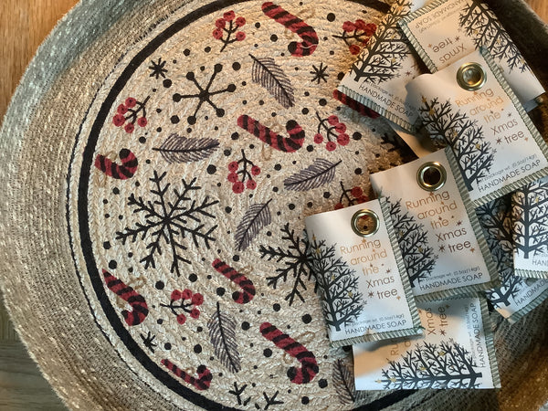 Jute tray kerst