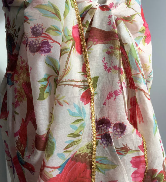 Pareo|Shawl  Ecru