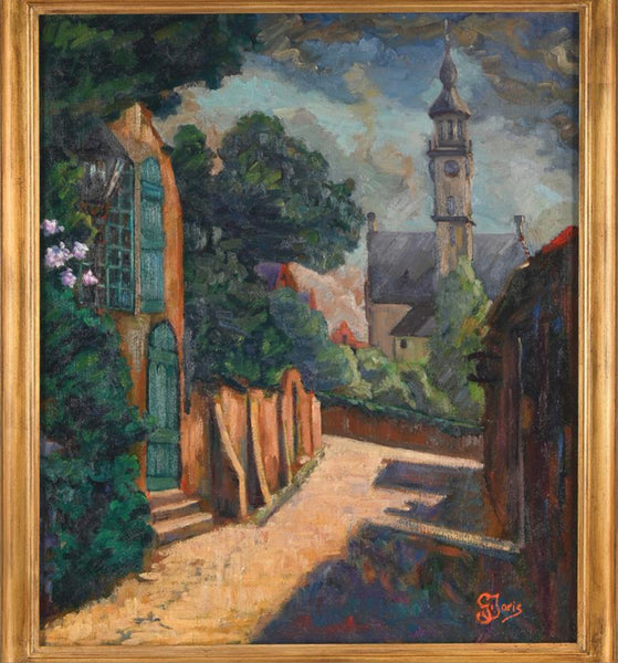 Olieverf schilderij Veere