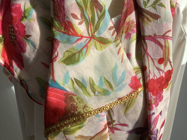Pareo|Shawl  Ecru